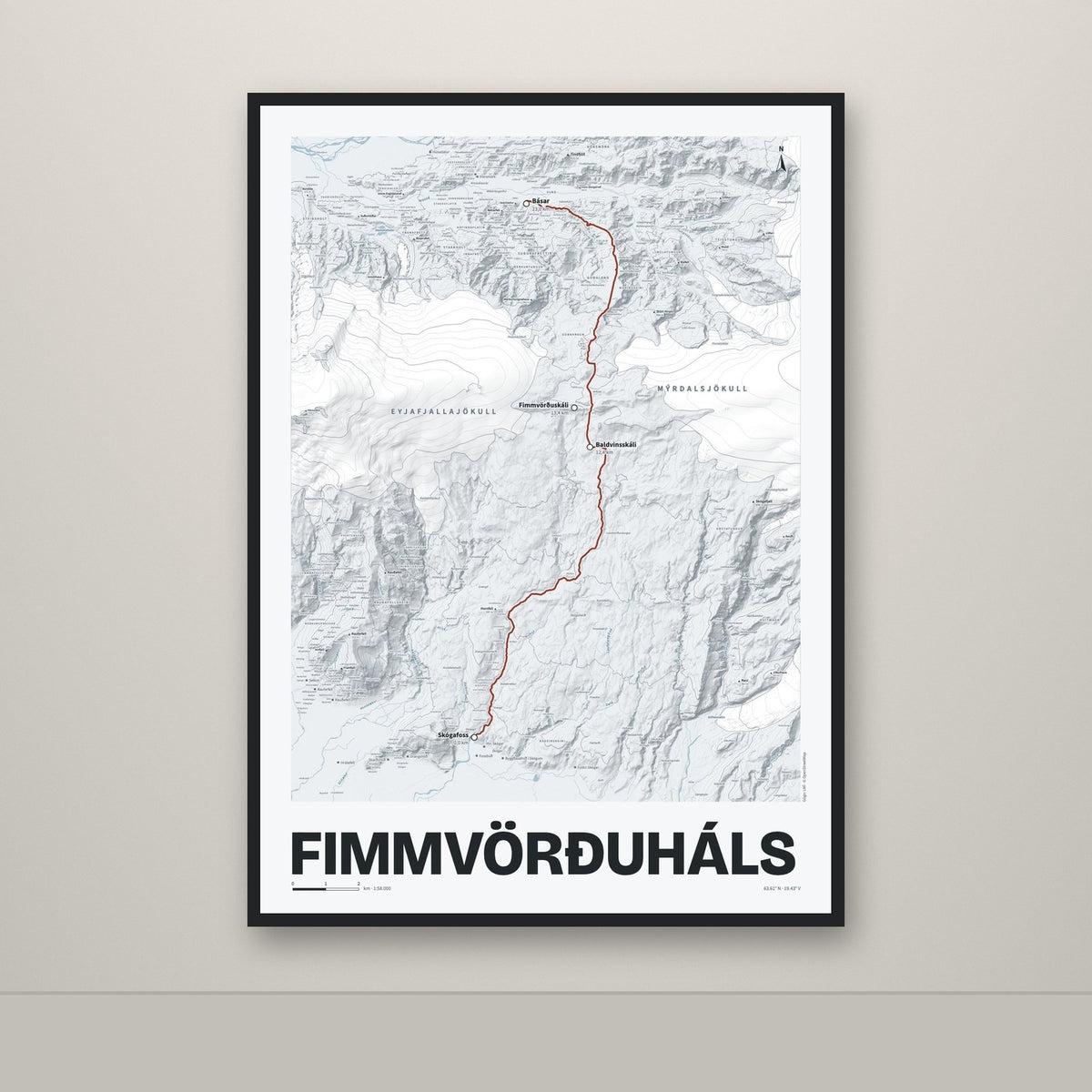 Fimmvörðuháls – Ljóst, rauður