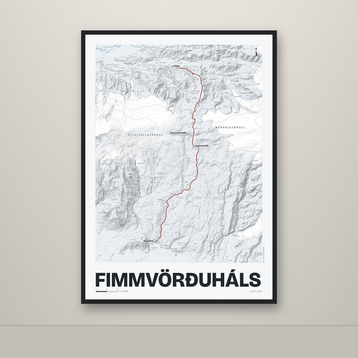 Fimmvörðuháls – Ljóst, rauður
