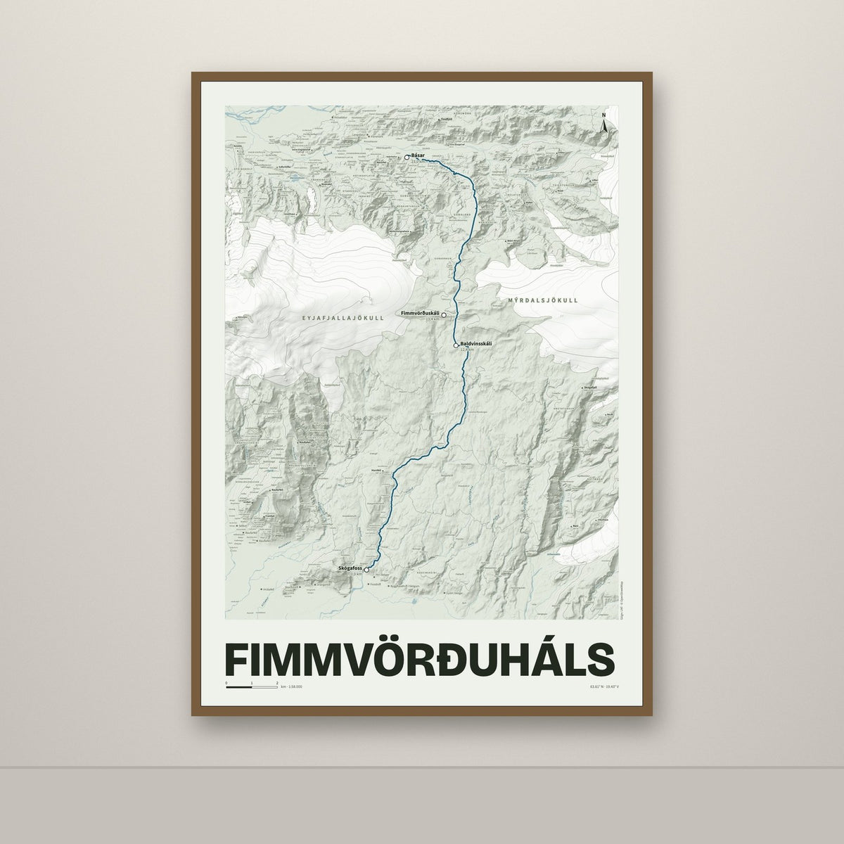 Fimmvörðuháls – Mosi, blár