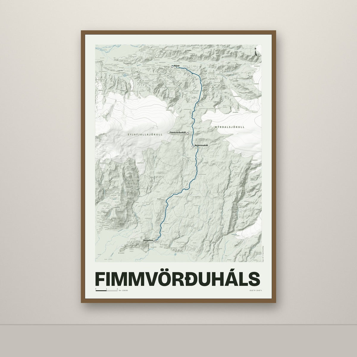 Fimmvörðuháls – Mosi, blár