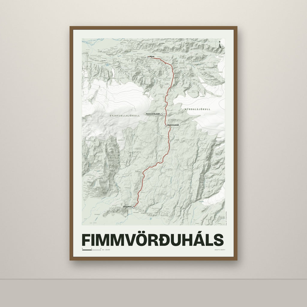 Fimmvörðuháls – Mosi, rauður