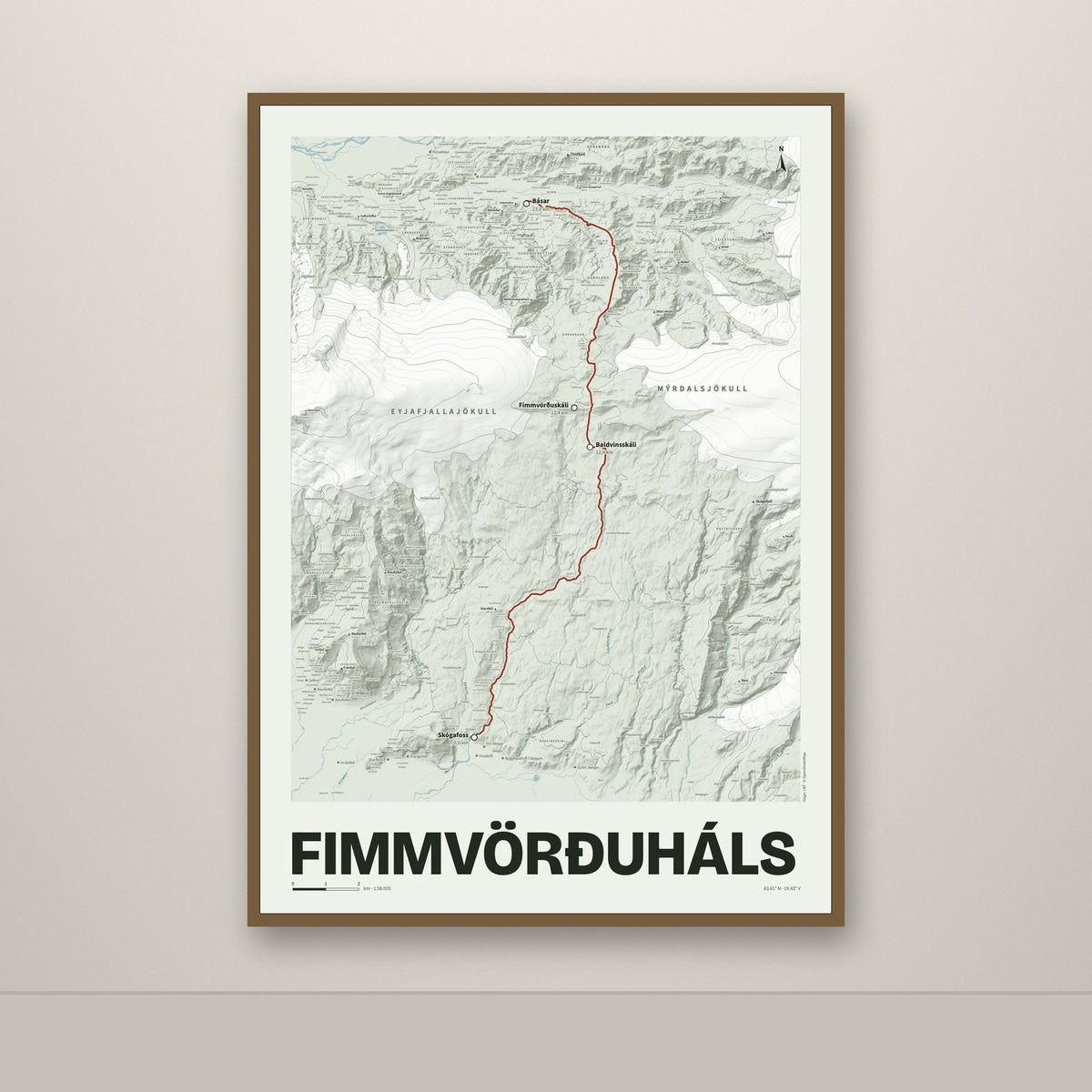 Fimmvörðuháls – Mosi, rauður