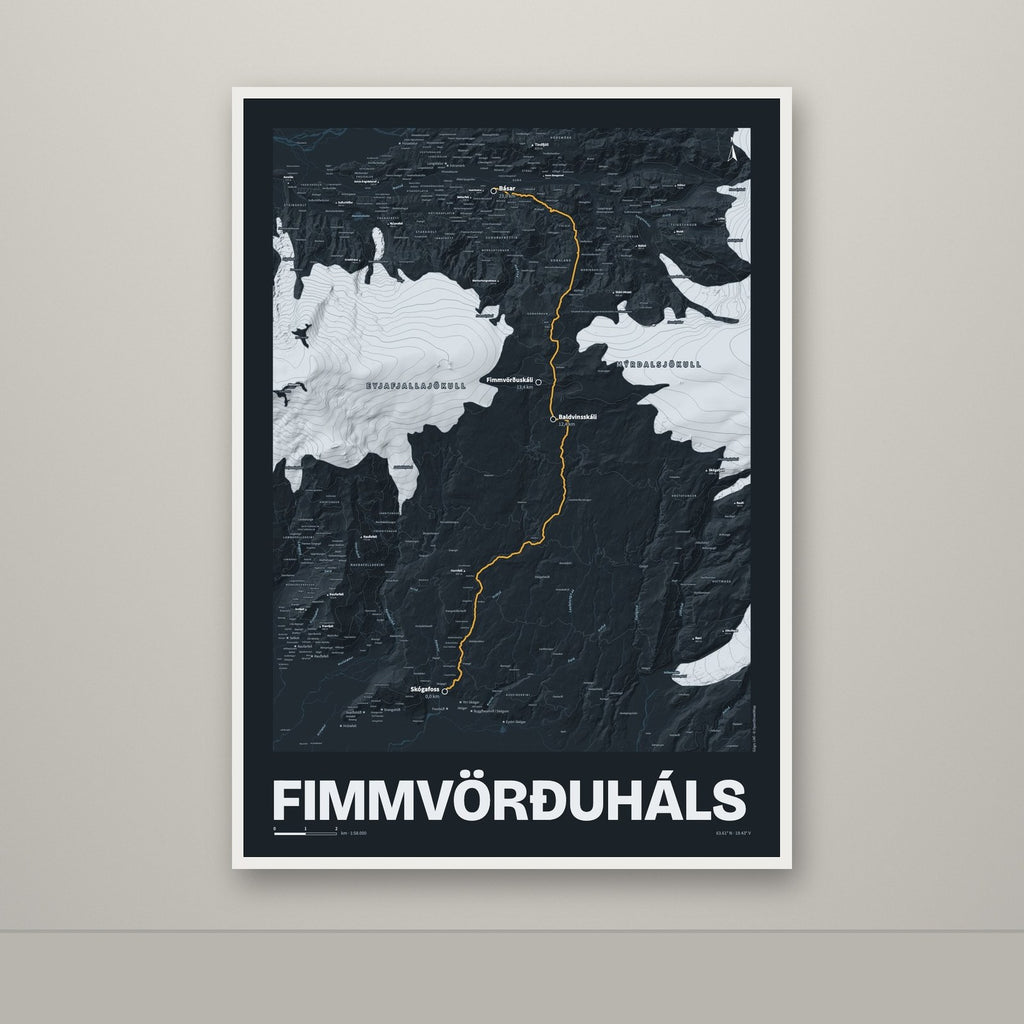 Fimmvörðuháls – Nótt, okkurgulur