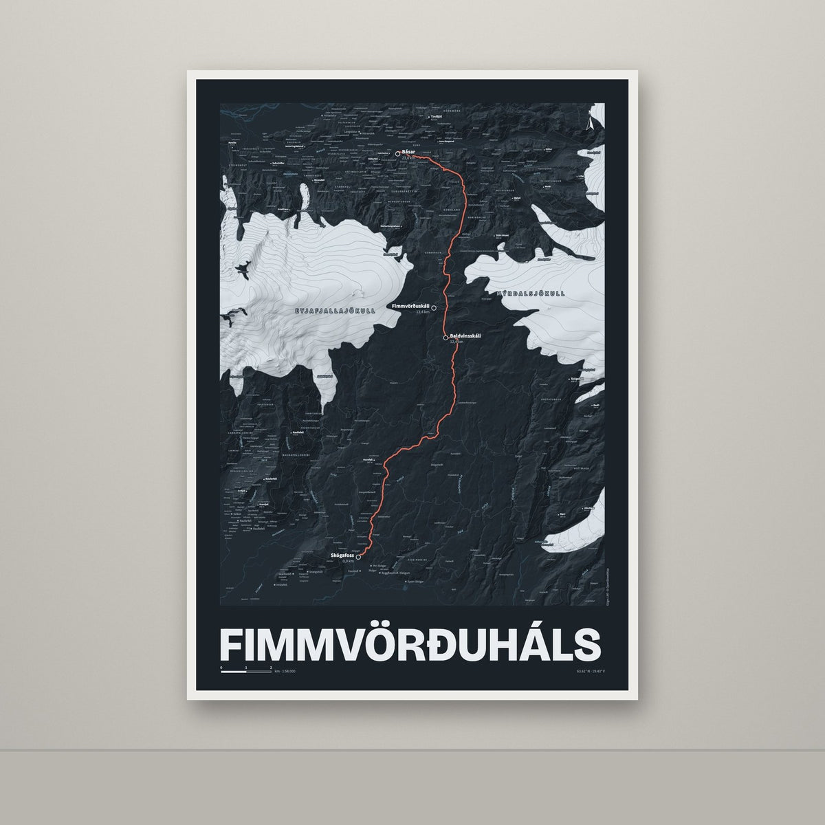 Fimmvörðuháls – Nótt, rauður