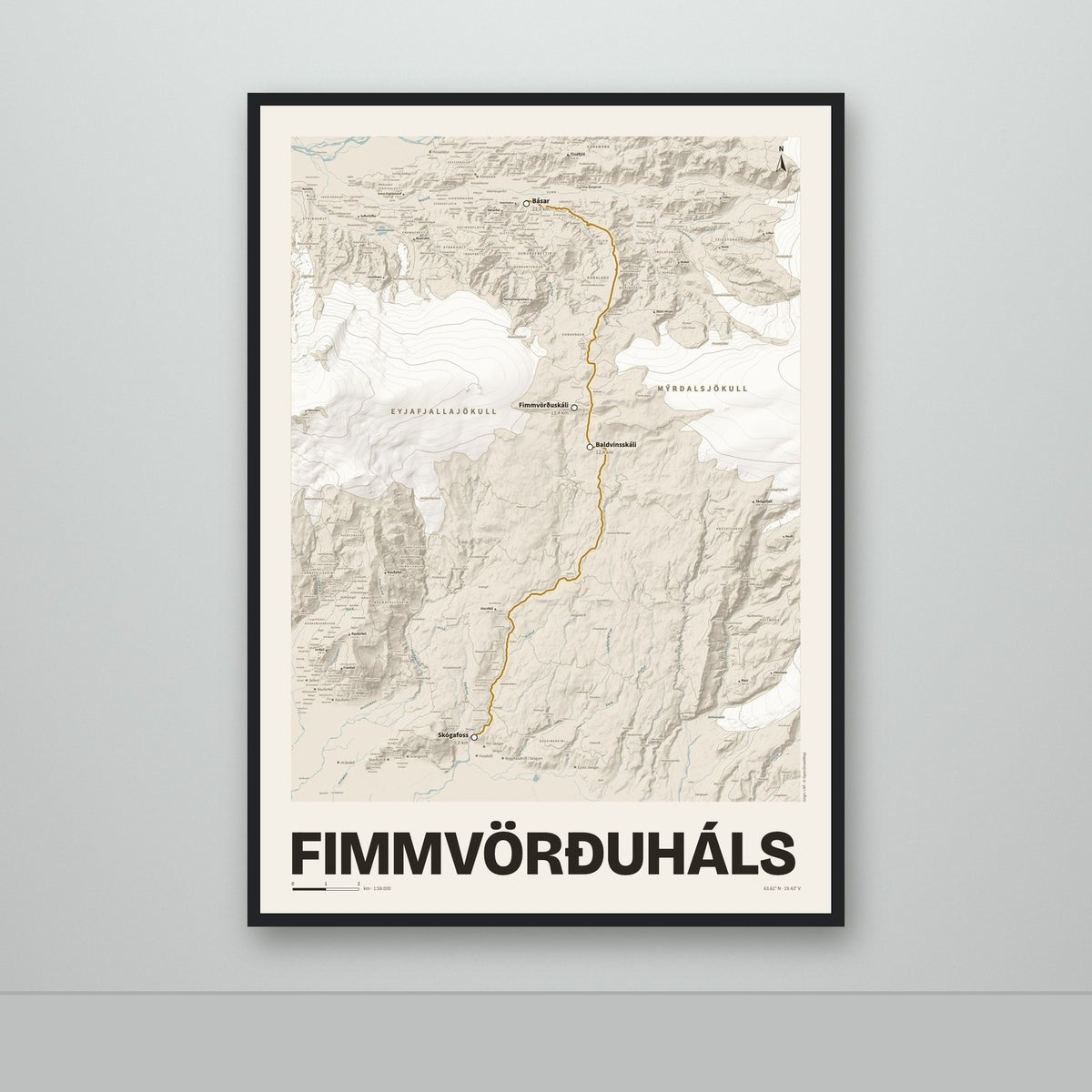 Fimmvörðuháls – Sandur, okkurgulur