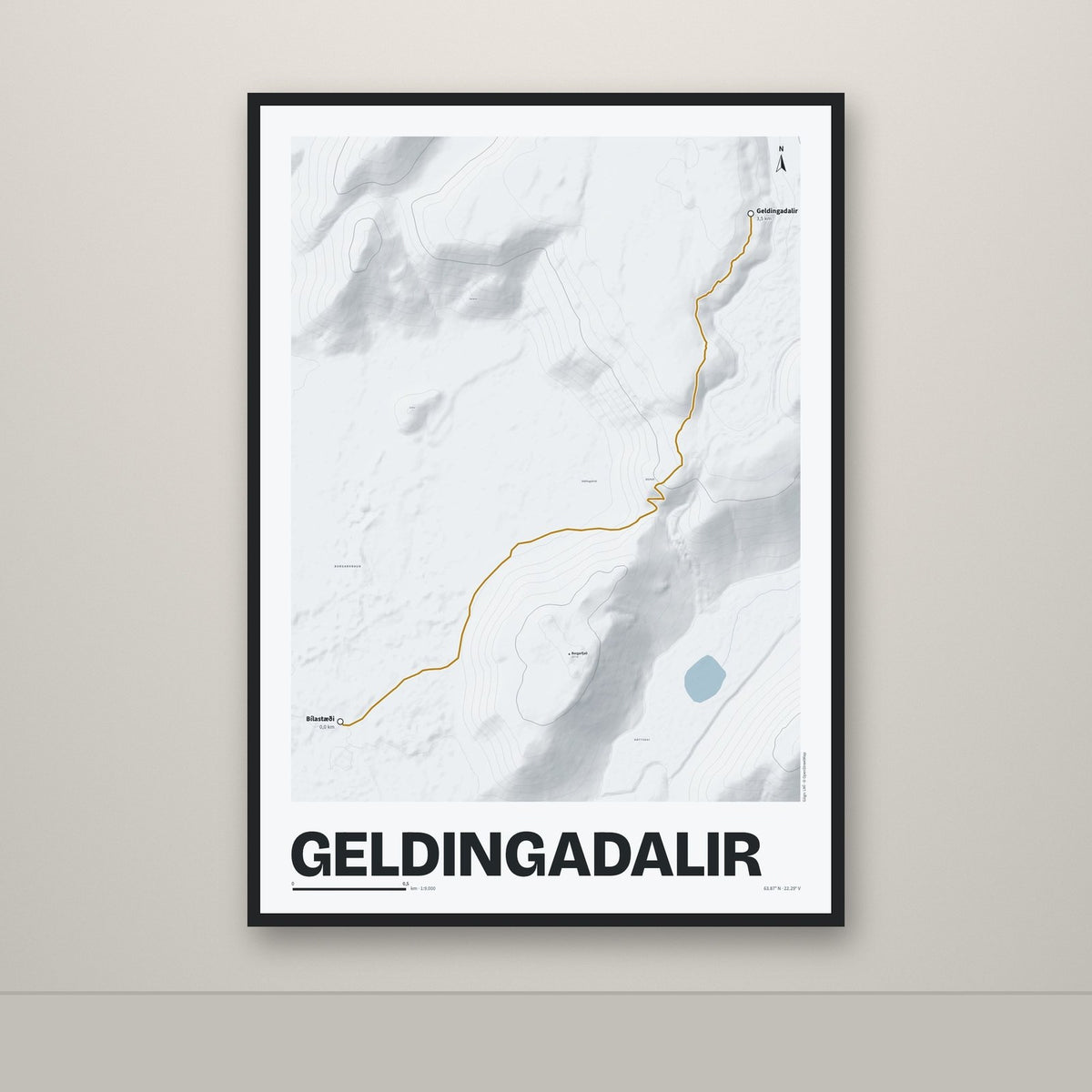 Geldingadalir – Ljóst, okkurgulur