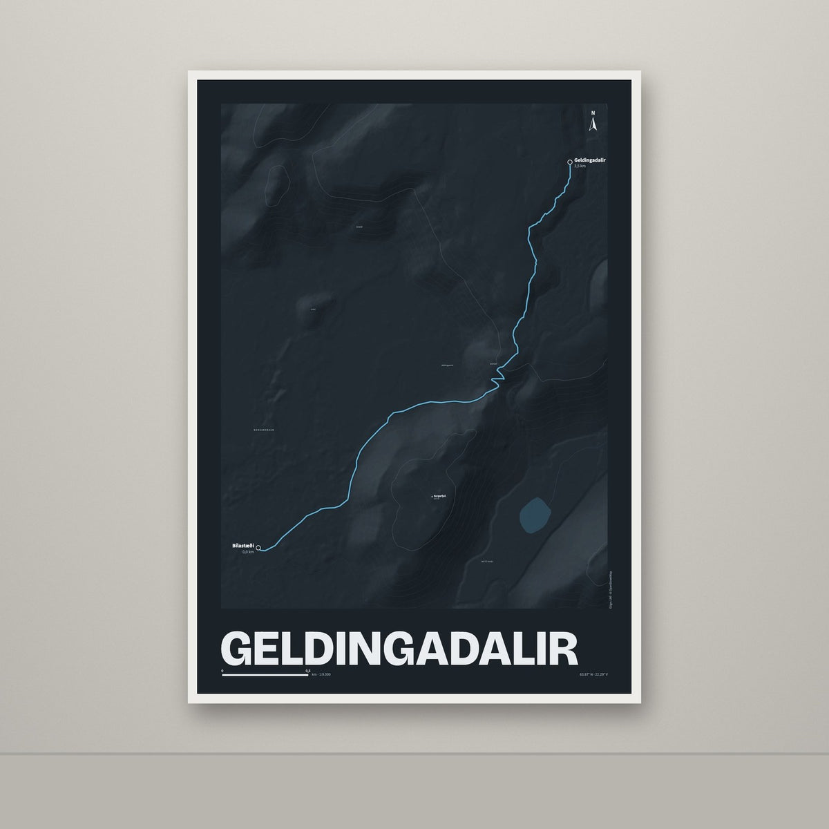 Geldingadalir – Nótt, blár