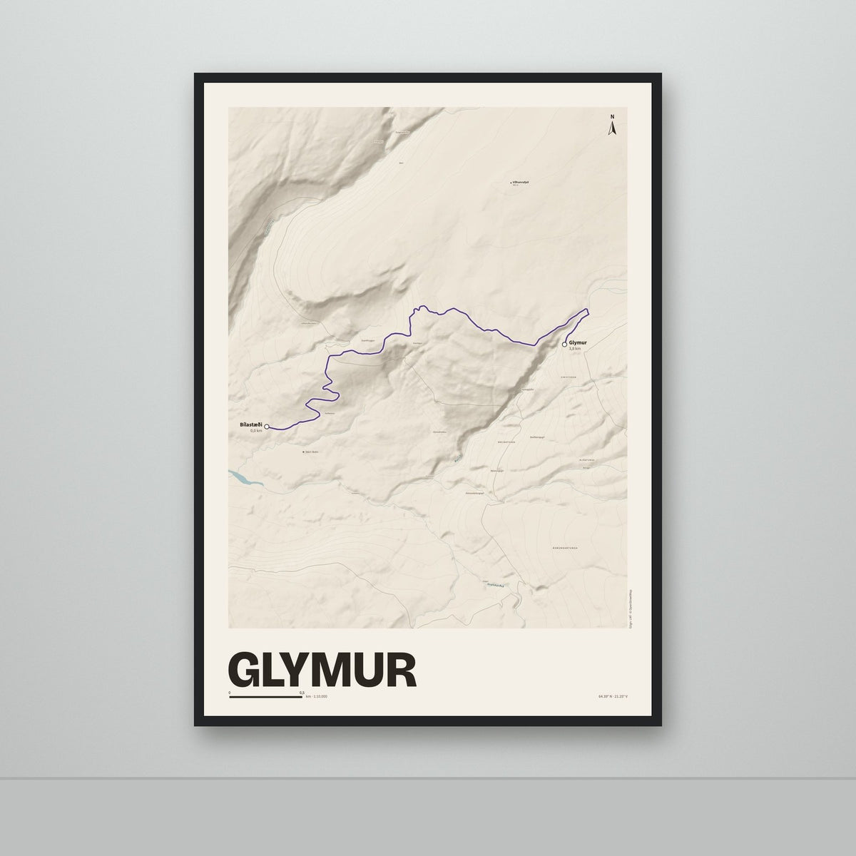 Glymur – Sandur, lúpínufjólublár