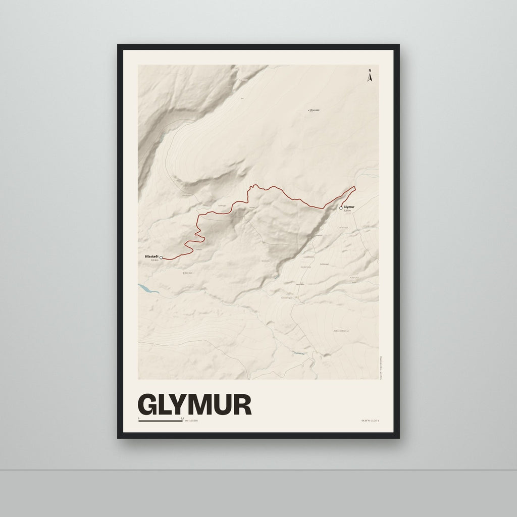 Glymur – Sandur, rauður