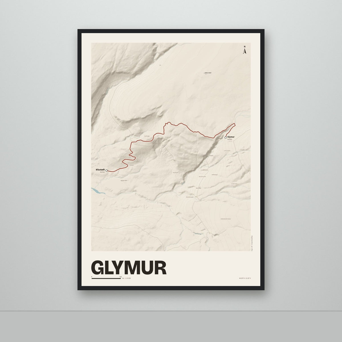 Glymur – Sandur, rauður