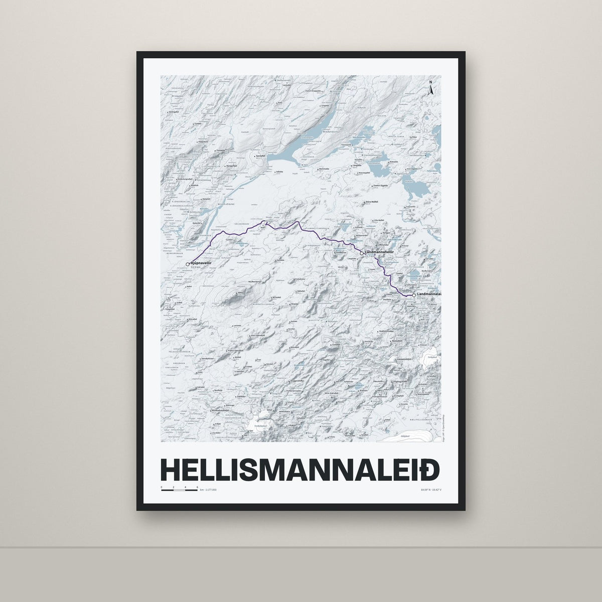 Hellismannaleið – Ljóst, lúpínufjólublár