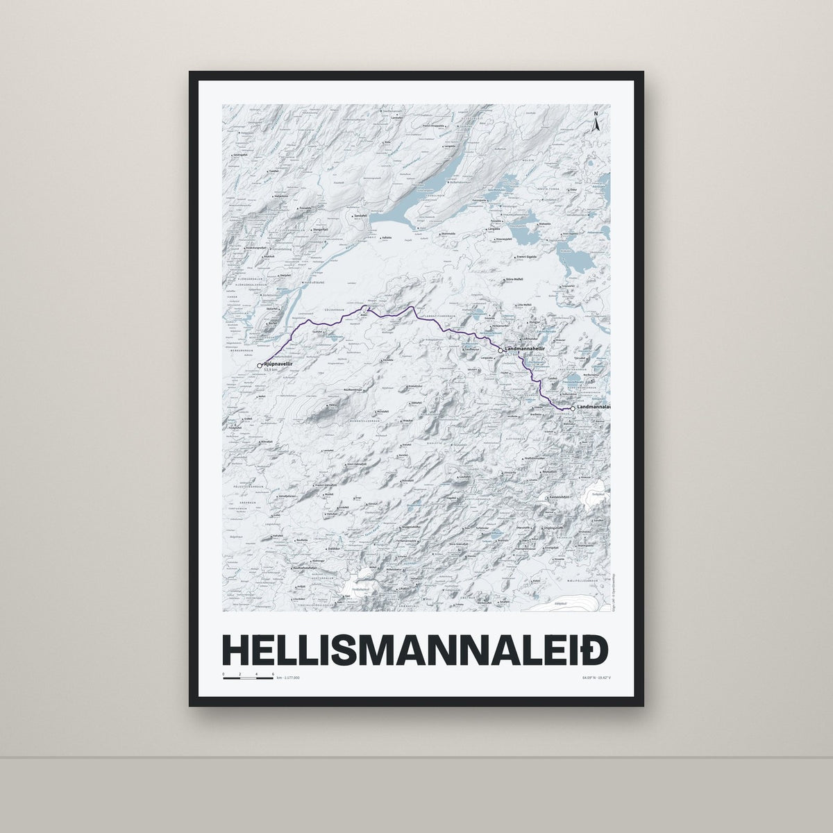 Hellismannaleið – Ljóst, lúpínufjólublár