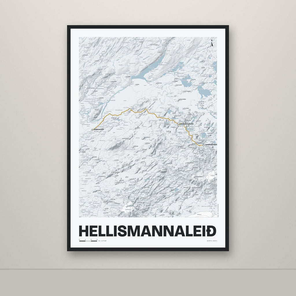 Hellismannaleið – Ljóst, okkurgulur