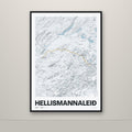 Hellismannaleið – Ljóst, okkurgulur