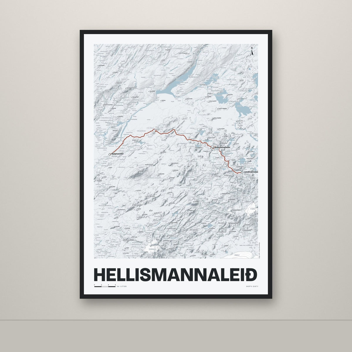 Hellismannaleið – Ljóst, rauður