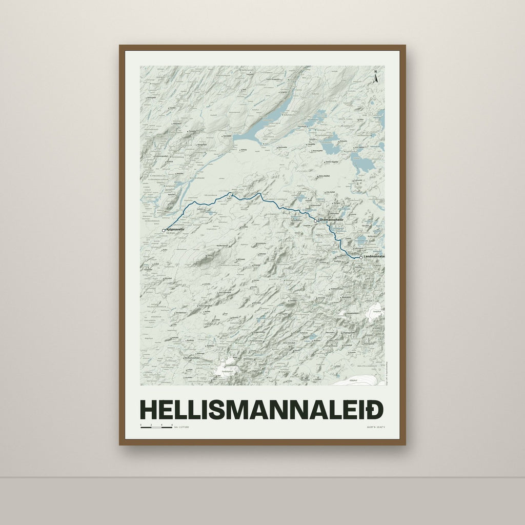 Hellismannaleið – Mosi, blár