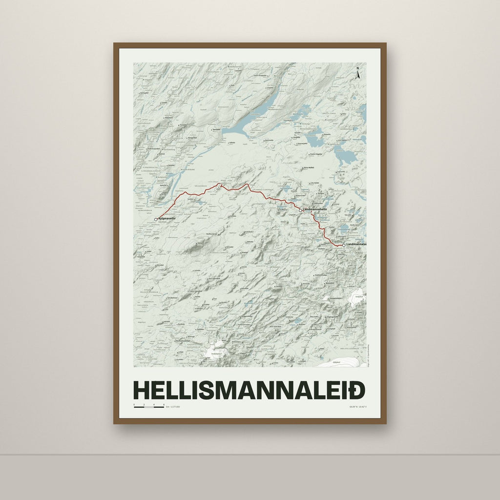 Hellismannaleið – Mosi, rauður