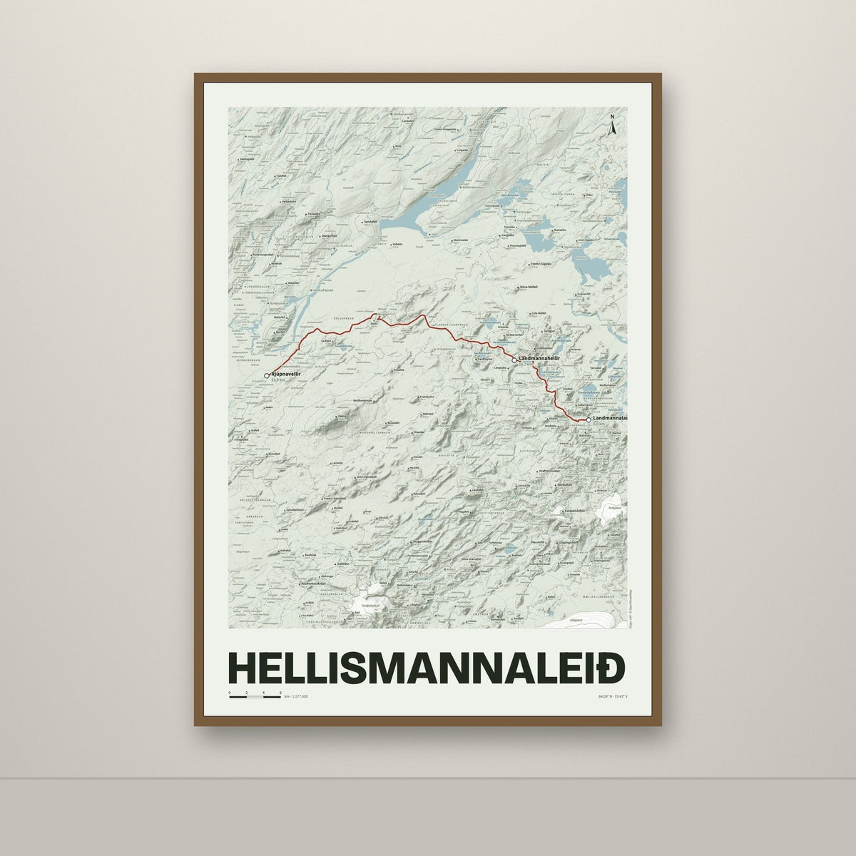 Hellismannaleið – Mosi, rauður