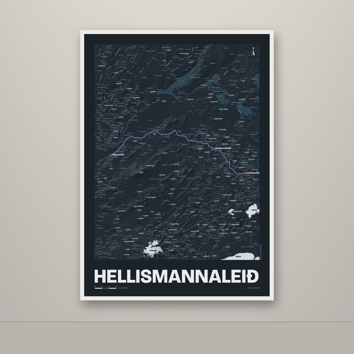 Hellismannaleið – Nótt, lúpínufjólublár