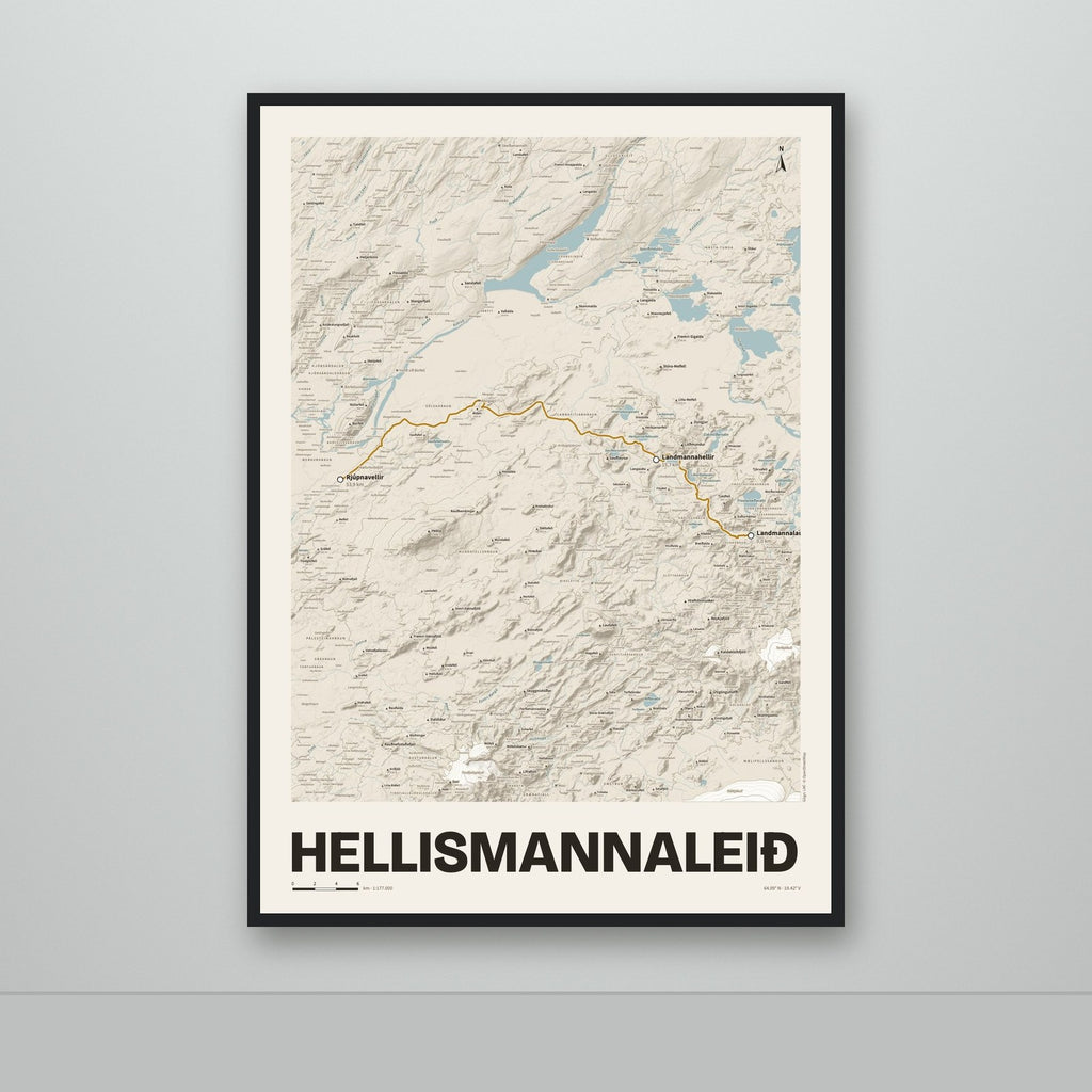 Hellismannaleið – Sandur, okkurgulur