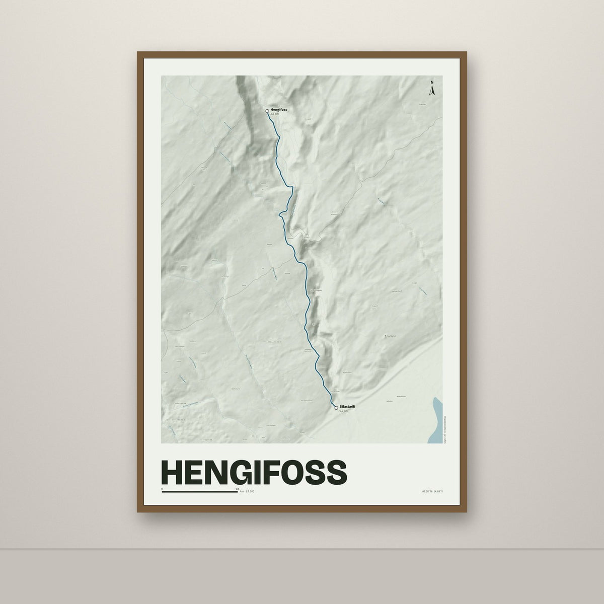 Hengifoss – Mosi, blár
