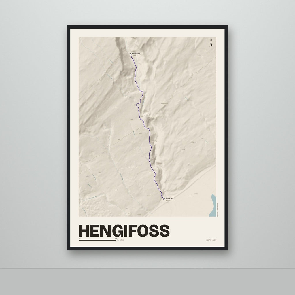 Hengifoss – Sandur, lúpínufjólublár
