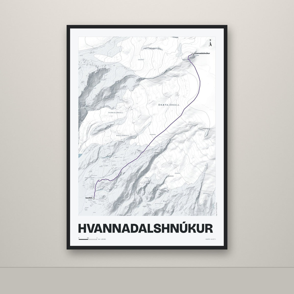 Hvannadalshnúkur – Ljóst, lúpínufjólublár