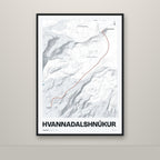 Hvannadalshnúkur – Ljóst, rauður