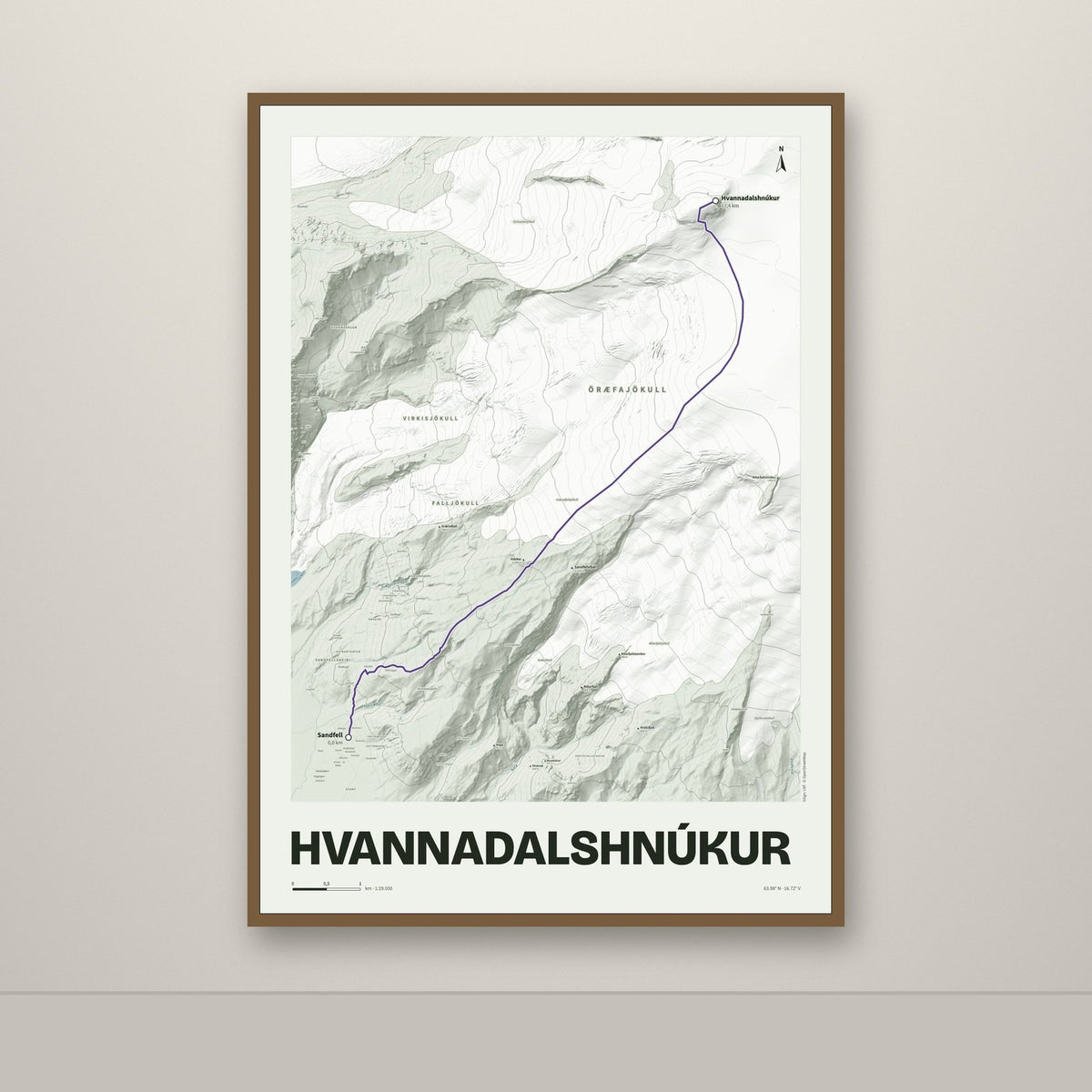 Hvannadalshnúkur – Mosi, lúpínufjólublár