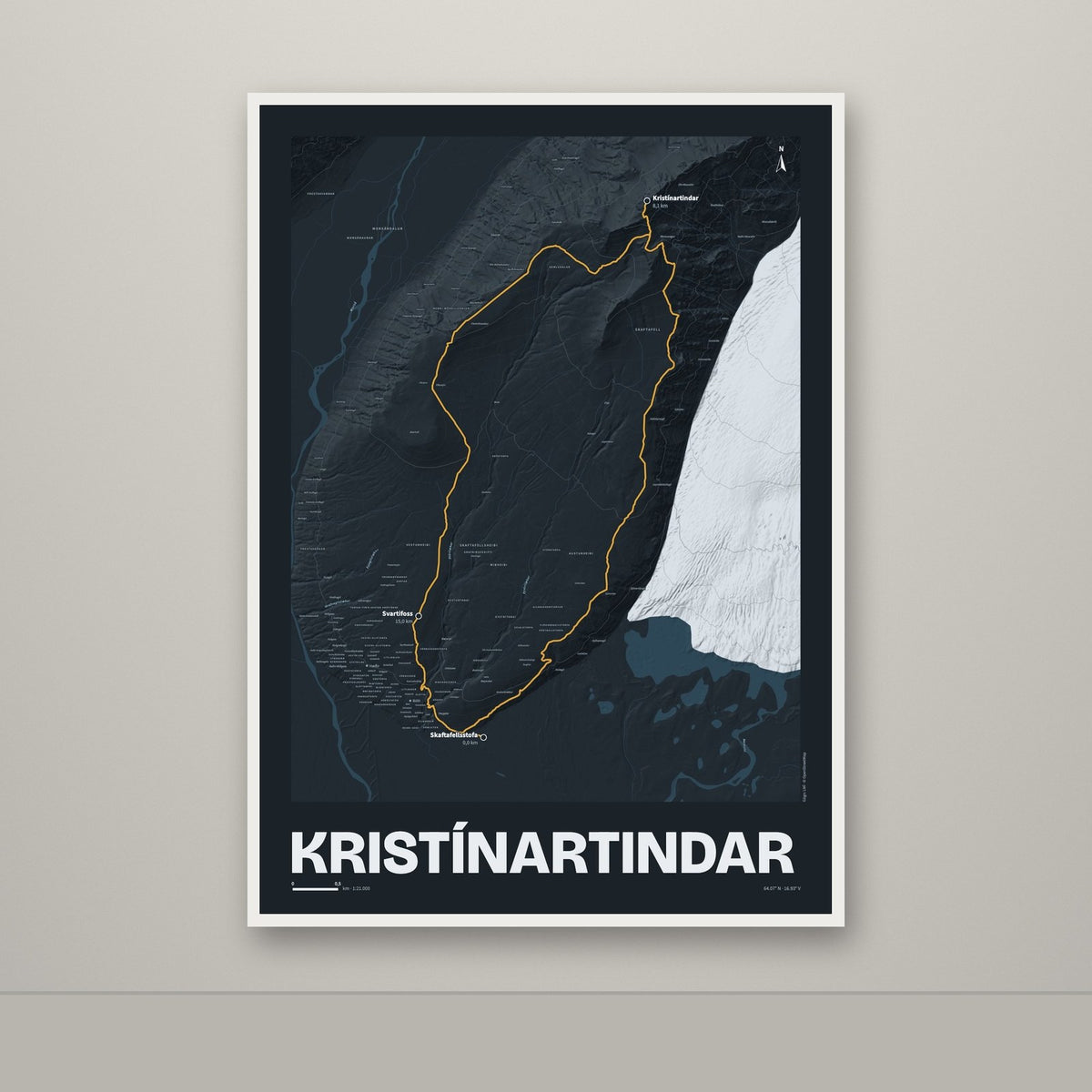 Kristínartindar – Nótt, okkurgulur
