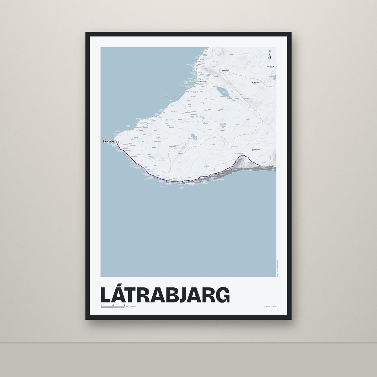 Látrabjarg – Ljóst, lúpínufjólublár