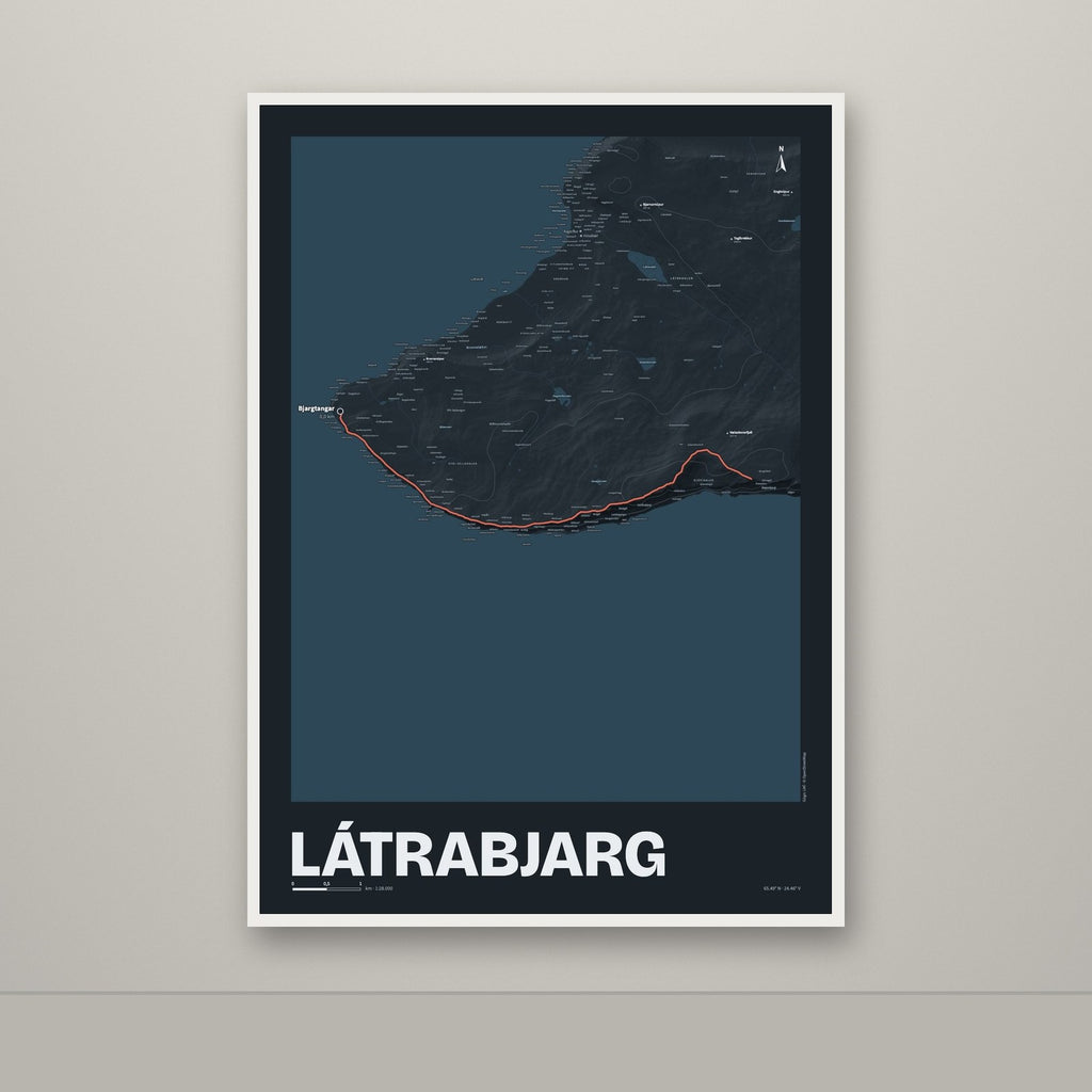 Látrabjarg – Nótt, rauður