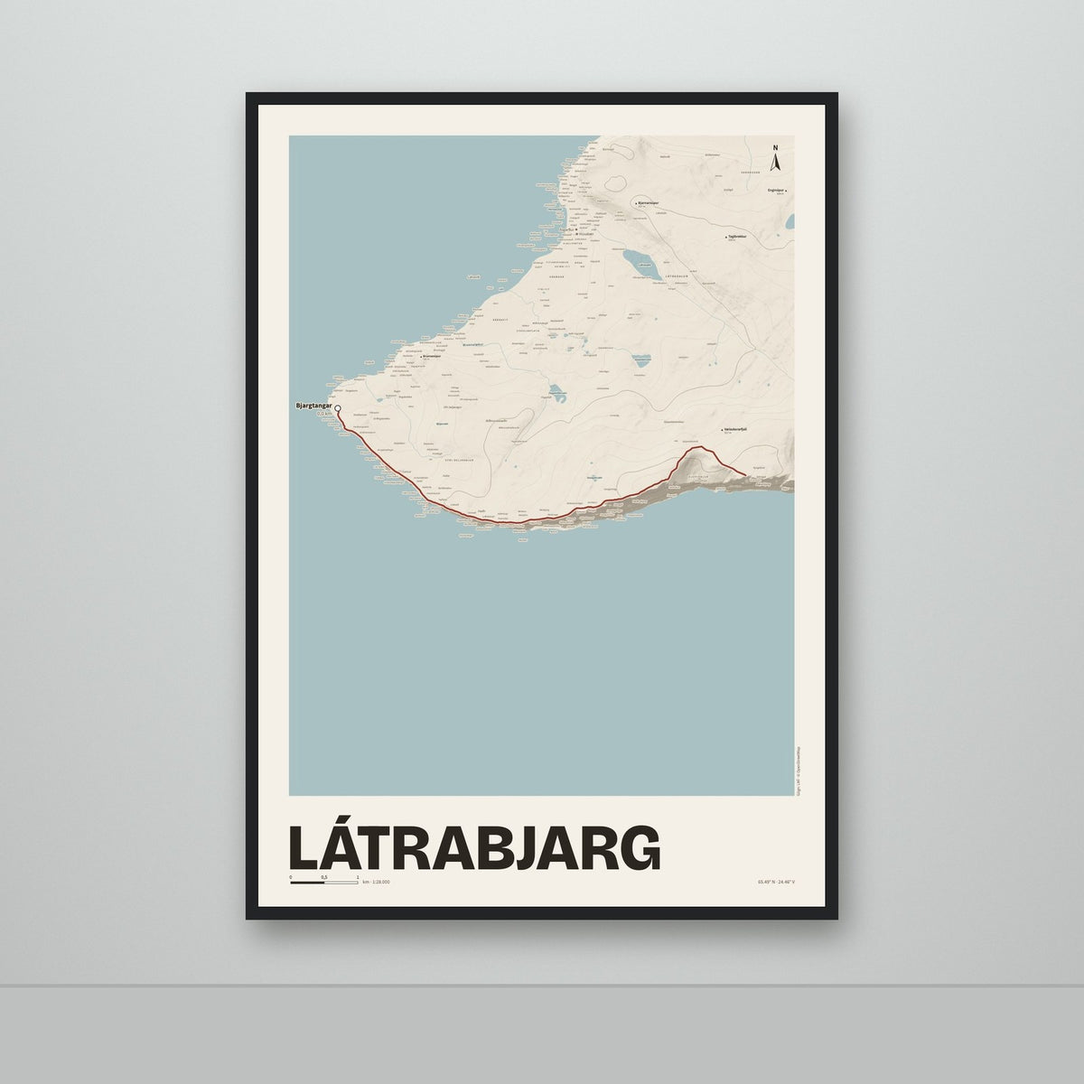 Látrabjarg – Sandur, rauður