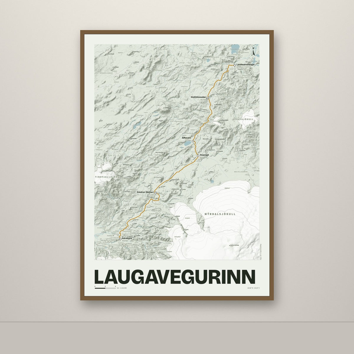 Laugavegurinn – Mosi, okkurgulur