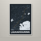 Laugavegurinn – Nótt, okkurgulur