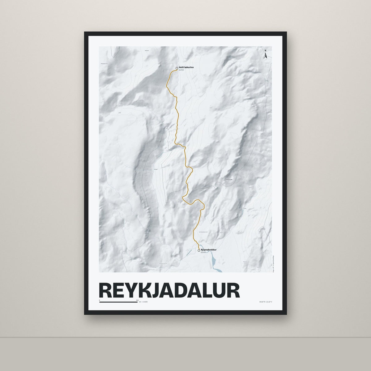 Reykjadalur – Ljóst, okkurgulur