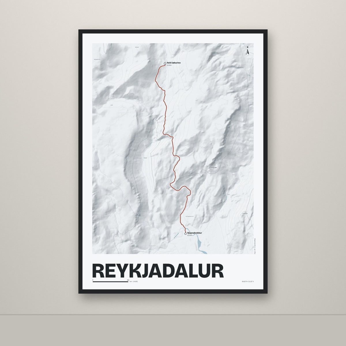 Reykjadalur – Ljóst, rauður