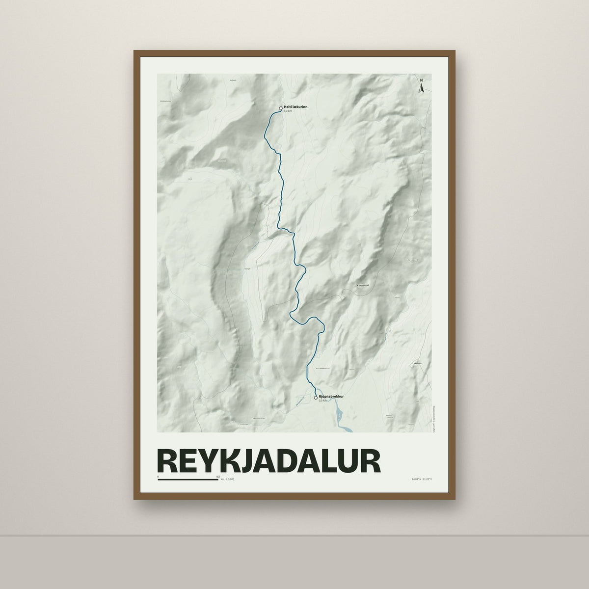 Reykjadalur – Mosi, blár