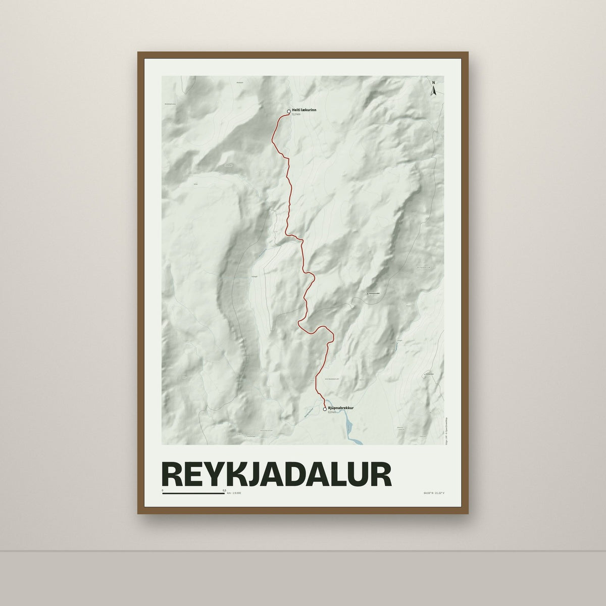 Reykjadalur – Mosi, rauður