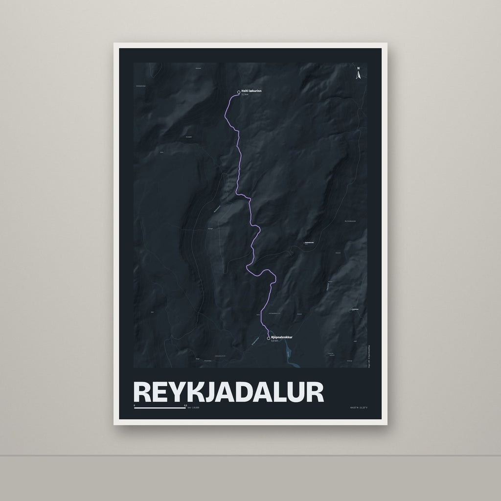 Reykjadalur – Nótt, lúpínufjólublár