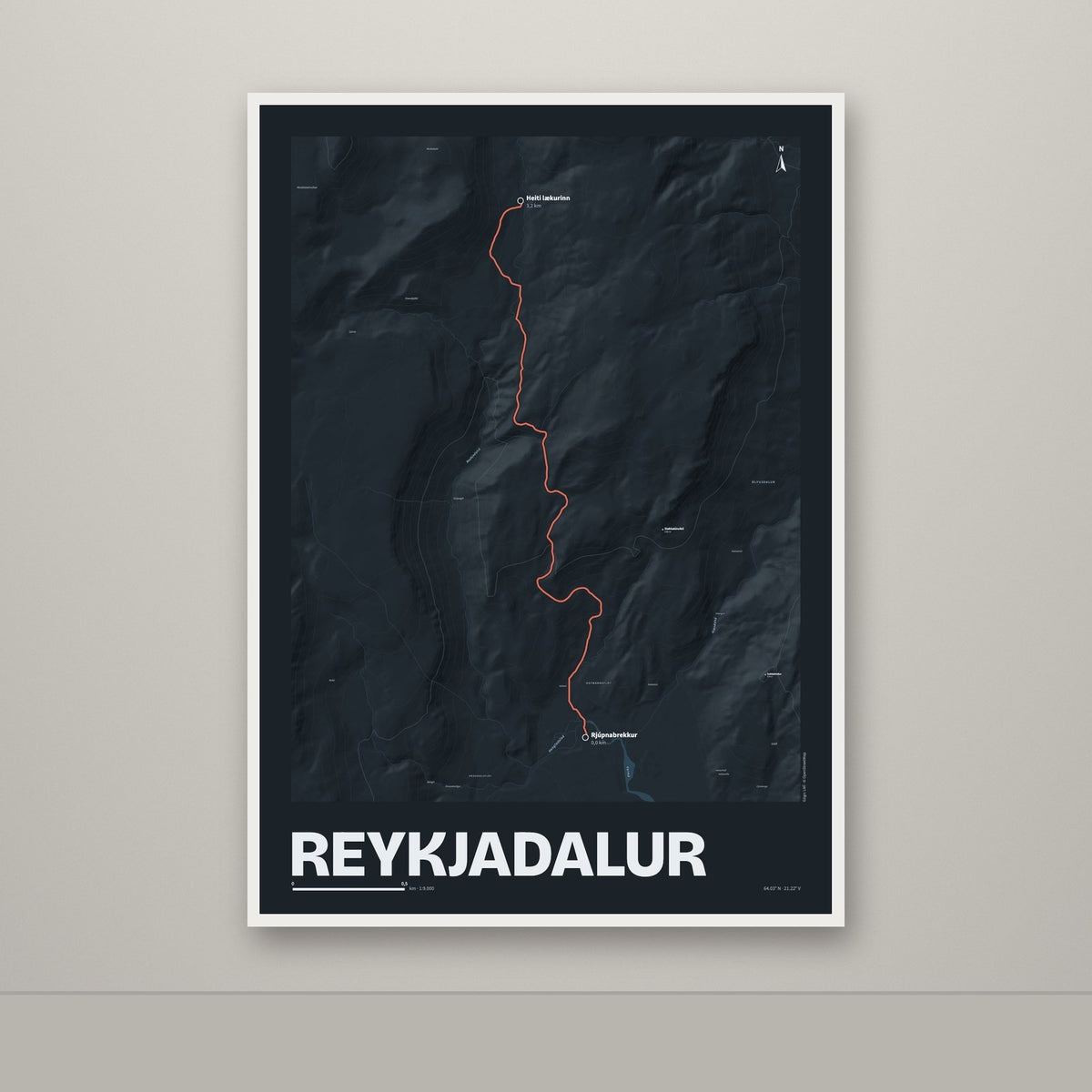 Reykjadalur – Nótt, rauður