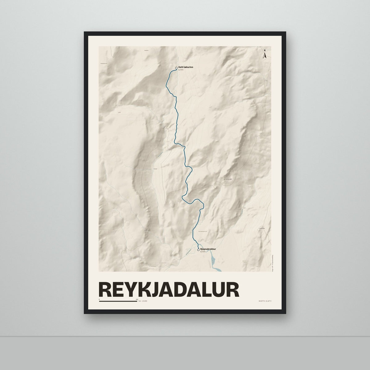 Reykjadalur – Sandur, blár