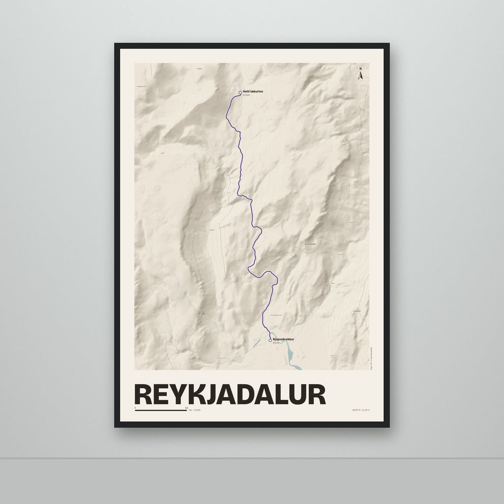 Reykjadalur – Sandur, lúpínufjólublár
