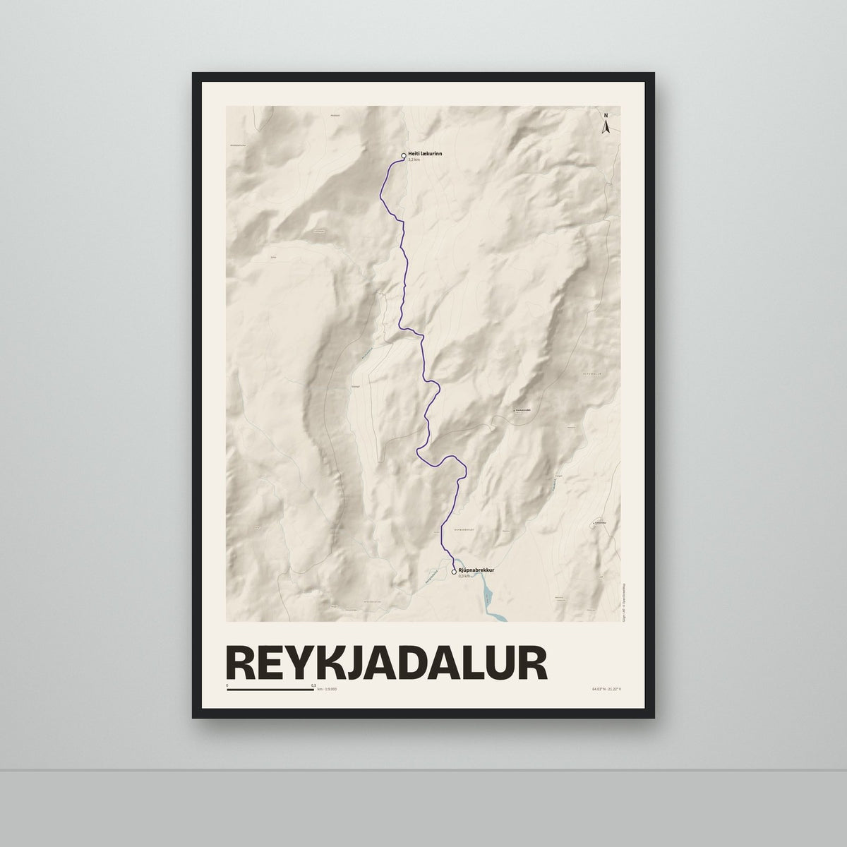 Reykjadalur – Sandur, lúpínufjólublár