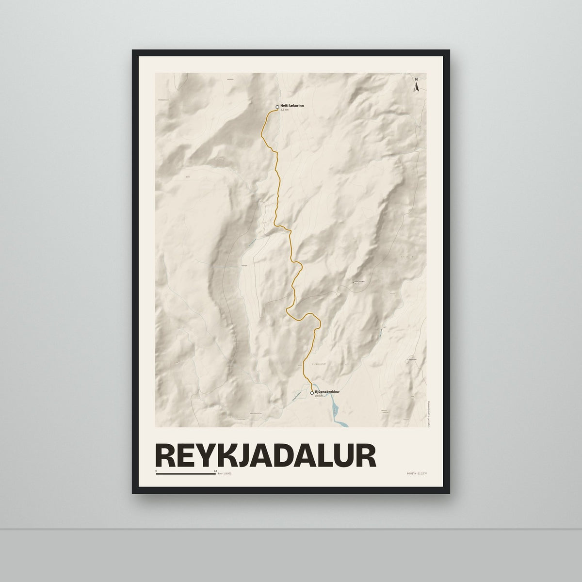 Reykjadalur – Sandur, okkurgulur