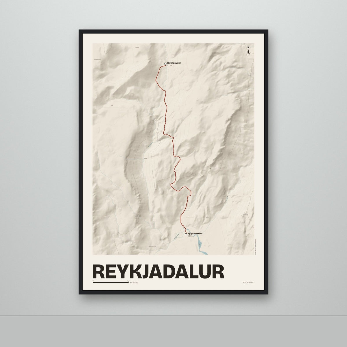 Reykjadalur – Sandur, rauður