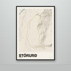 Stórurð – Sandur, okkurgulur