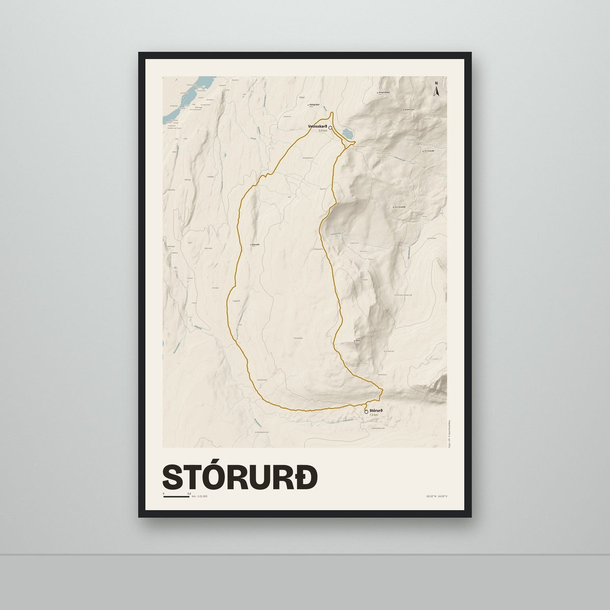 Stórurð – Sandur, okkurgulur