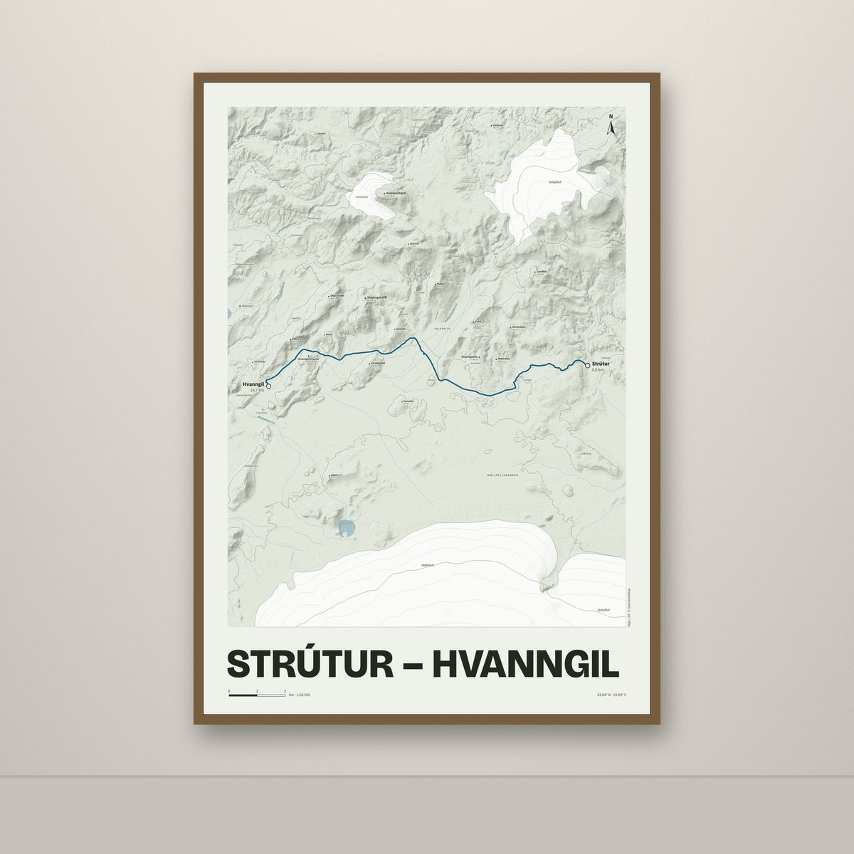 Strútur – Hvanngil – Mosi, blár