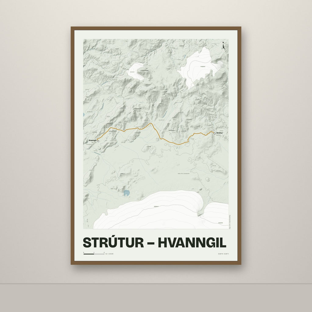 Strútur – Hvanngil – Mosi, okkurgulur